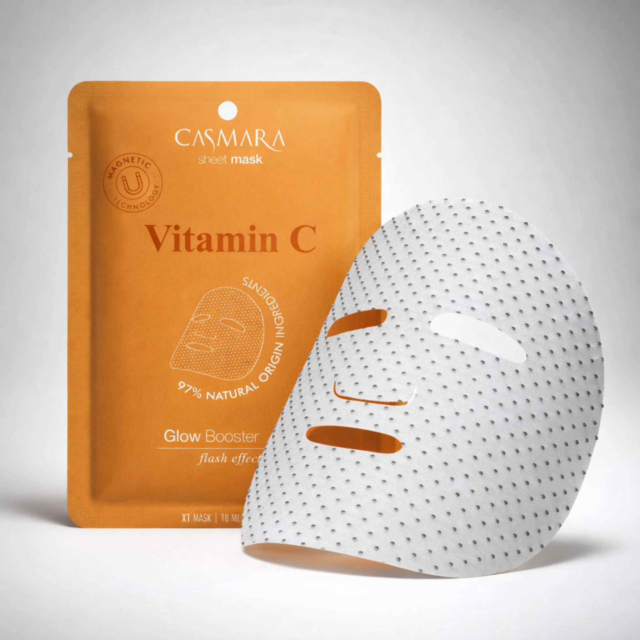 Mascarilla Facial glow booster mask Vitamina C y niacinamida