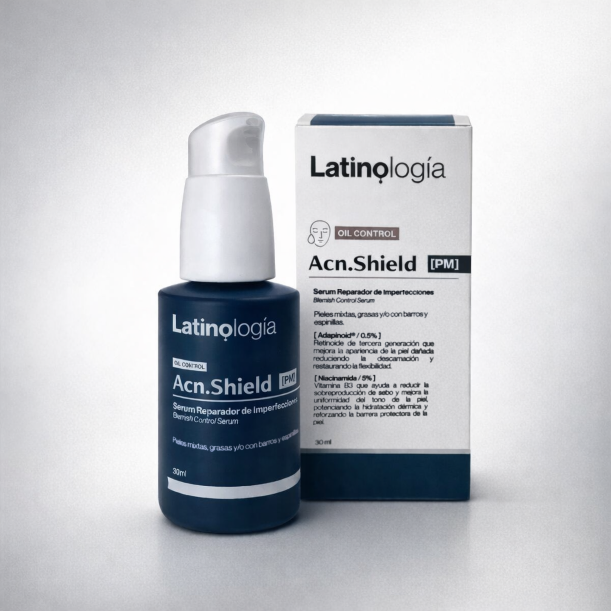 Acn.Shield PM serum reparador de imperfecciones OIL CONTROL | Latinología 30 ml