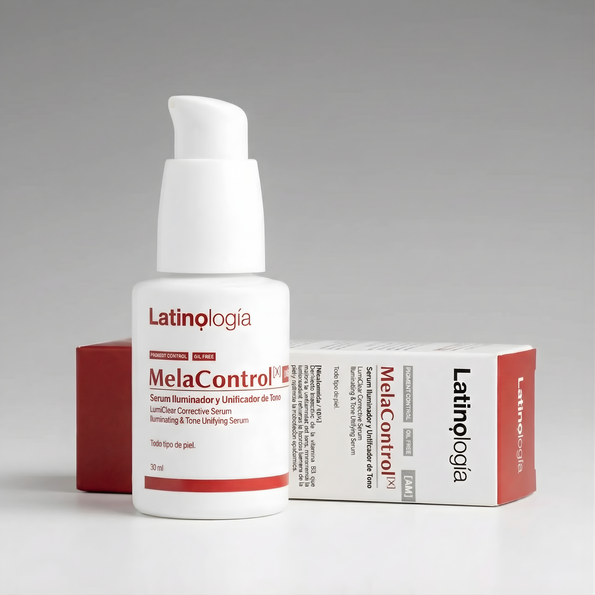 MelaControl serum iluminador y unificador de tono AM OIL FREE | Latinología 30ml